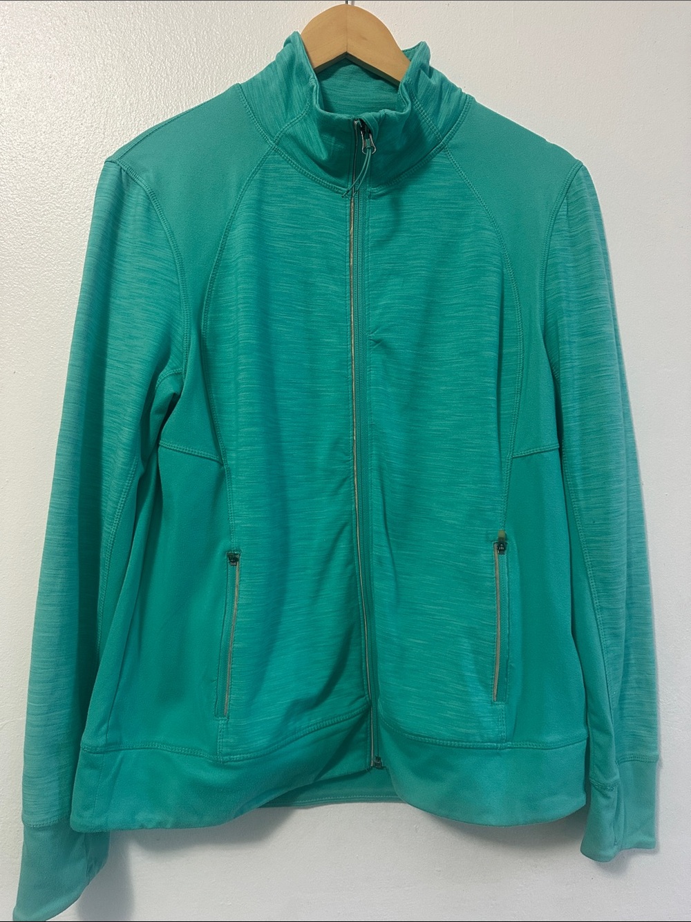 Tangerine Teal Full-Zip Utility Jacket